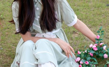 初夏女神 NO.002 雪糕~法式复古连衣裙搭36码白皮鞋